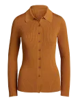 Lauren Ralph Lauren - Rib-Knit Long-Sleeve Polo Cardigan - Kardiganid - XL