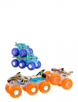 Hot Wheels - Monster Trucks Power Smashers Toy Truck & Big Rig Multipack (4 Toy Trucks) - Veoautod - ONE SIZE