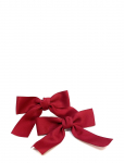 Pipol's Bazaar - Sandra Bow Clip Plus Elastic Red - Juukseklambrid - ONE SIZE