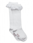 Minymo - Knee Sock W. Lace - Sokid - 31\34