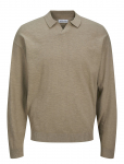 Jack & Jones - Jjcolin Slub Knit Polo Ls - Pikkade varrukatega kootud polos&auml;rgid - XL