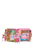 Barbie - Getaway Doll House With Doll, 4 Play Areas And 11 Decor Accessories - Nukumajad - ONE SIZE