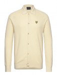 Lyle & Scott - Linen Blend Knitted Shirt - Kardiganid - L