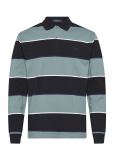 Fred Perry - Hw Jersey Striped Polo Shirt - Pikkade varrukatega - XL