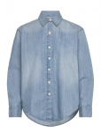 Calvin Klein Jeans - Oversized Shirt Brighton Blue - Pikkade varrukatega - M