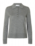 Selected - Slwthea Ls Knit Merino Collar Neck Noos - Džemprid - XS