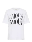 Kaffe Curve - Kcchari T-Shirt - L&uuml;hikeste varrukatega - S