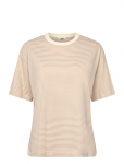 Monki - Short-Sleeved Cotton T-Shirt - L&uuml;hikeste varrukatega - M