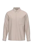 Calvin Klein - Ls Solid Linen Classic Shirt - Linased s&auml;rgid - L
