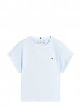 Tommy Hilfiger - Essential Ruffle Sleeve Tee - L&uuml;hikeste varrukatega - 140