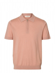 Selected - Slhtray Ss Knit Half Zip Polo Noos - Poolpika lukuga džemprid - M