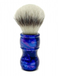 Parker - Parker Iridescent Blue Resin Handle Synthetic Bristle Brush - "Blue Storm" - Habemeajamispintslid - ONE SIZE