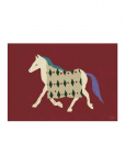 The Poster Club - The Poster Club X Lucrecia Rey Caro - Horse Bordo - Loomad - 50X 70CM
