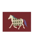 The Poster Club - The Poster Club X Lucrecia Rey Caro - Horse Bordo - Loomad - 50X 70CM