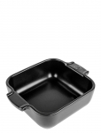 Peugeot - Appolia Firkantet Ovnfad 18 Cm Satin Sort - V&uuml;rtsiveskid - 18 CM