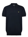 Lyle & Scott - Cotton Short Sleeve Knitted Polo - L&uuml;hikeste varrukatega kootud polos&auml;rgid - XS
