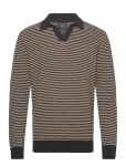 Lindbergh - Recycled V-Neck Polo Knit L/S - Pikkade varrukatega kootud polos&auml;rgid - XXL