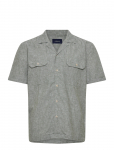 Lindbergh - Cotton/Linen Resort Shirt S/S - L&uuml;hikeste varrukatega s&auml;rgid - XXL