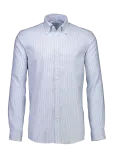 Lindbergh Black - 1927: Pinpoint Oxford Shirt Wf L/S - Oxfordi s&auml;rgid - XXXL