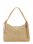 Desigual - Bag_Half Logo Raffia Le - V&auml;ikesed &uuml;le&otilde;lakotid - ONE SIZE