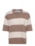 Davida Cashmere - Boxy T-Shirt Striped - L&uuml;hikeste varrukatega - XL