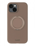 Holdit - Silicone Stand Case Iphone 16E/15 Mocha Brown - Telefoni&uuml;mbrised - IPHONE 16E/15