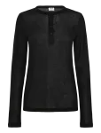 Filippa K - Lyocell Cashmere Henley - Pikkade varrukatega - XS