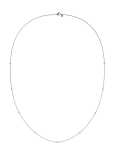 Edblad - Stud Necklace Silver One Size - Kett-kaelakeed - ONE SIZE 85 cm