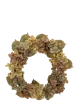 Bloomingville - Hydrangea Wreath - Kuivatatud ja kunstlilled - &Oslash; 61 CM