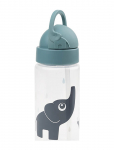 Done By Deer - Straw Bottle Elphee Blue 350 Ml - S&ouml;&ouml;giaeg - &Oslash;6.5X H 20CM