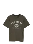 Tom Tailor - Logo Tee - L&uuml;hikeste varrukatega - S