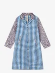 Juna - B&aelig;k&B&oslash;lge Beate Coat M/L Bl&aring;/St&oslash;vet R&oslash;d - Kerged mantlid - M/L