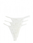 Lindex - Brief Jennie Lace Thong 3 Pack - Stringid - L