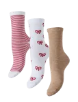 Pieces - Pcjopi Xmas Glitter Socks 3-Pack Box Bc - Tavalised sokid - ONE SIZE