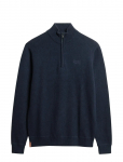 Superdry - Essential Emb Knit Half Zip - Poolpika lukuga džemprid - XXL