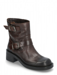 Bianco - Biaharper Mid Calf Biker Boot Pull Up Leather - Madala kontsaga poolsaapad - 39