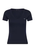 Tommy Jeans - Tjw Slim Essential Rib V Ss - L&uuml;hikeste varrukatega - XL