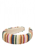 Becks&ouml;ndergaard - Stripes Wide Beaded Hairbrace - Juuksekummid - ONE SIZE