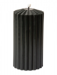 C'est Bon - Striped Led Pillar Candle - LED-k&uuml;&uuml;nlad - H15CM