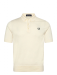 Fred Perry - Cotton Knitted Shirt - L&uuml;hikeste varrukatega kootud polos&auml;rgid - S
