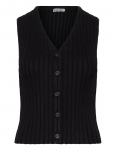 Weekday - Rib-Knitted V-Neck Vest - Kootud vestid - XS