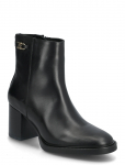 Tommy Hilfiger - Stacked Heel Leather Ankle Boot - Kontsaga poolsaapad - 40