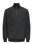 ONLY & SONS - Onsemilio Reg Teddy Half Zip Sweat Vd - Fliisid - S