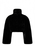 ROTATE - Faux Fur Crop Jacket - Kunstkarusnahk - 42