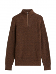 Tommy Hilfiger - Fisherman Rib Zip Mock - Poolpika lukuga džemprid - XXL