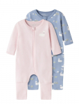 Name It - Nbfnightsuit 2P Zip Ff Swan Noos - Pidžaama kombinesoonid - 104