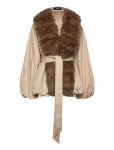 ROTATE - Faux Fur Collar Jacket - Kunstkarusnahk - 40