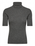 Davida Cashmere - Turtleneck Rib T-Shirt - K&otilde;rge kaelusega - XL