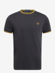 Fred Perry - Twin Tipped T-Shirt - L&uuml;hikeste varrukatega - XS