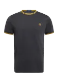 Fred Perry - Twin Tipped T-Shirt - L&uuml;hikeste varrukatega - XS